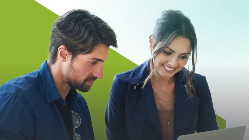 Investors reviewing a portfolio