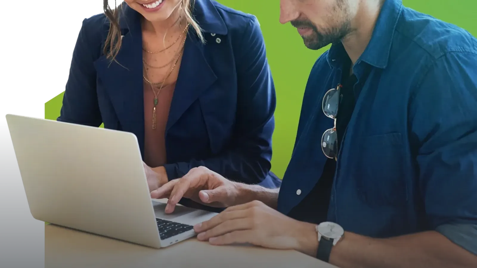 Investors reviewing a portfolio