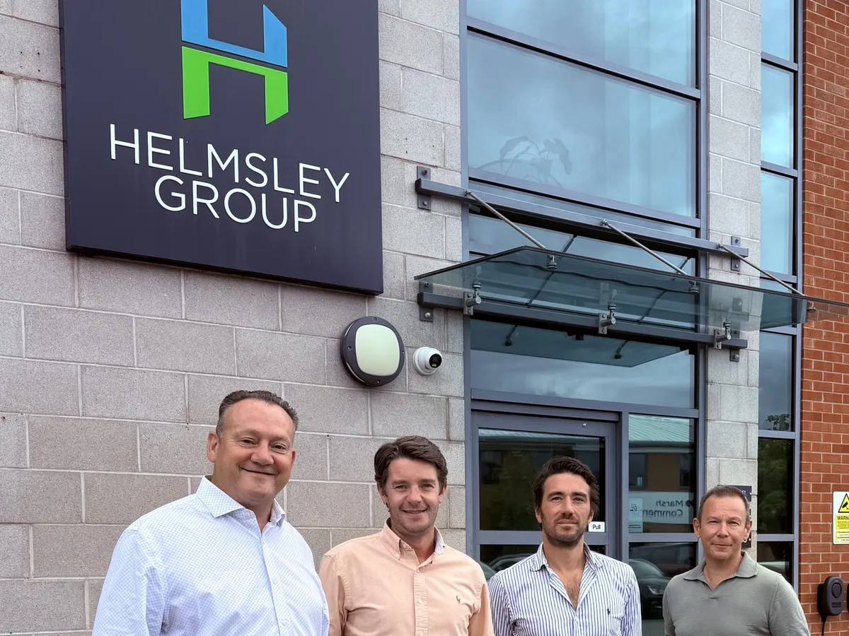 The Helmsley Group team outside the office